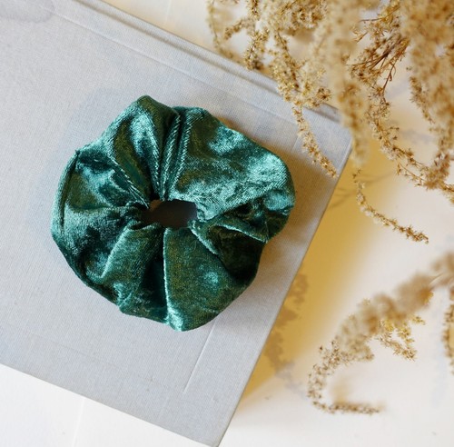 Mini scrunchie grün - mini,