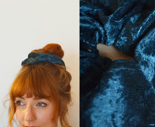 Scrunchie flaschengrün - scrunchie,
