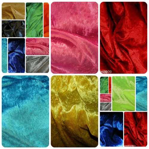 Crushed velvet stoff - crushed,